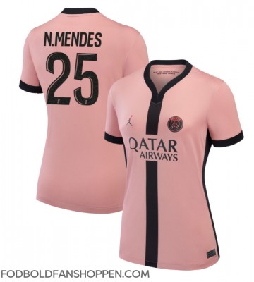 Paris Saint-Germain Nuno Mendes #25 Tredjetrøje Dame 2024-25 Kortærmet